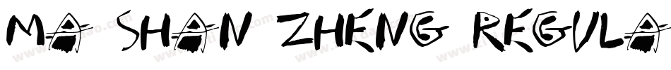 Ma Shan Zheng Regula字体转换